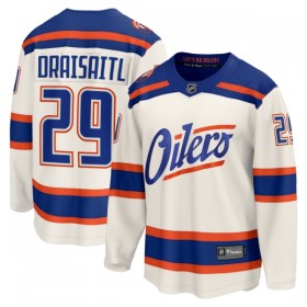 Miesten NHL Edmonton Oilers Pelipaita 2025-26 Fanatics Premium Leon Draisaitl Alternate Valkoinen